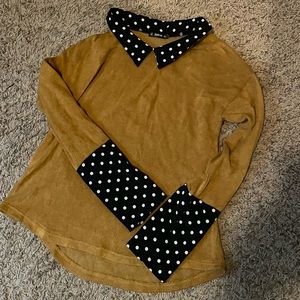 Adorable Long Sleeved Collar Shirt
